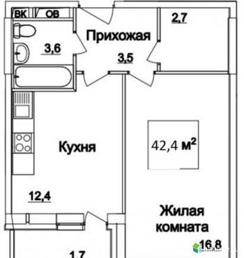 Купить 1-комнатную квартиру, фото, объявление №32152