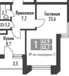 Купить 1-комнатную квартиру, фото 7, объявление №19507
