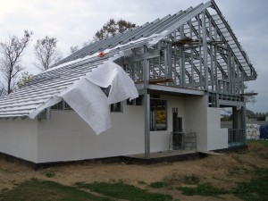 Монтаж сборных железобетонных крыш