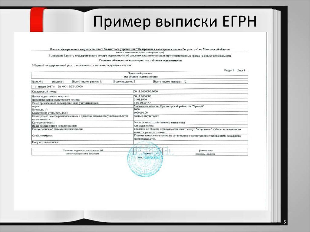 Отчет об основных характеристиках объекта недвижимости